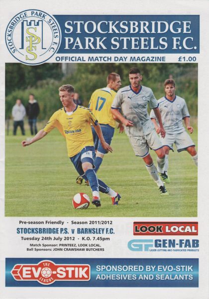Stocksbridge Park Steels  v Barnsley 24-Jul-2012