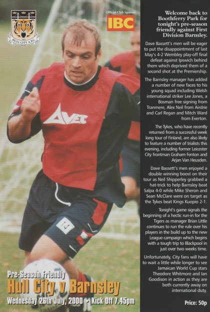 Hull City v Barnsley  26-Jul-2000