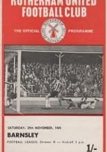 Rotherham United v Barnsley 29-Nov-1969