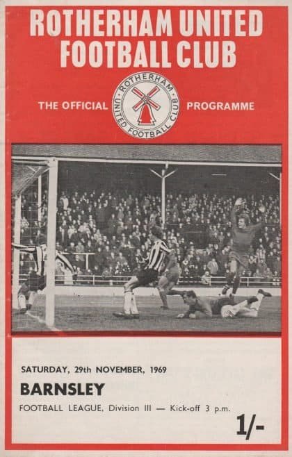 Rotherham United v Barnsley 29-Nov-1969