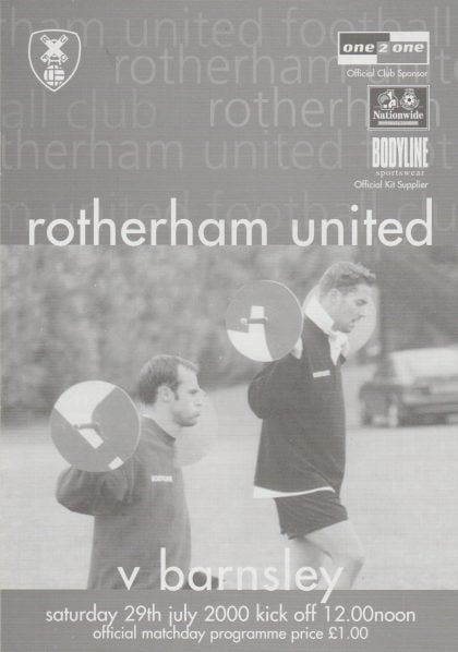 Rotherham United v Barnsley 29-Jul-2000