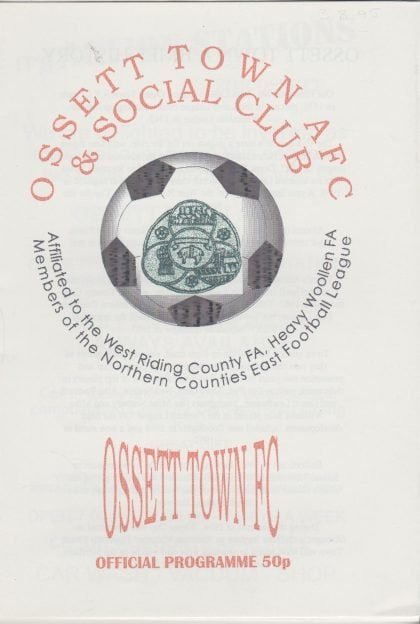 Ossett Town v Barnsley 03-Aug-1995