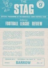 Mansfield Town v Barrow  16-Sep-1967