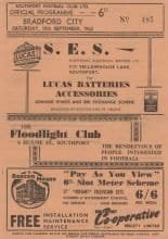 Southport v Bradford City  15-Sep-1962