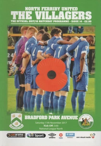 North Ferriby United v Bradford Park Avenue 11-Nov-2017