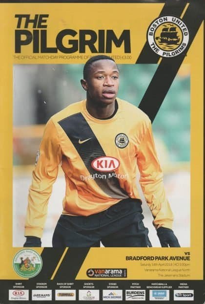 Boston United v Bradford Park Avenue 14-Apr-2018