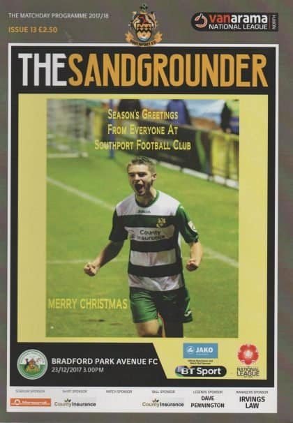 Southport v Bradford Park Avenue 23-Dec-2017