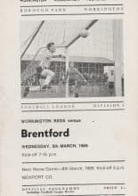Workington v Brentford  05-Mar-1969
