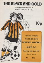 Berwick Rangers v Bury 30-Jul-1977