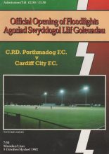C.P.D. Porthmadog v Cardiff City  05-Oct-1992