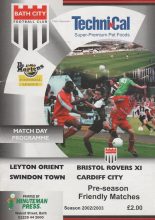 Bath City v Cardiff City 05-Aug-2002