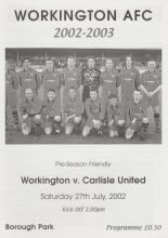 Workington v Carlisle United 27-Jul-2002