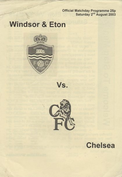 Windsor & Eton v Chelsea 02-Aug-2003