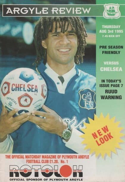 Plymouth Argyle v Chelsea 03-Aug-1995