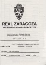 Real Zaragoza v Chelsea 06-Apr-1995