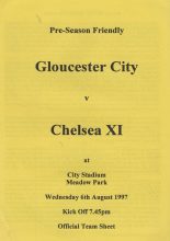 Gloucester City v Chelsea XI  06-Aug-1997