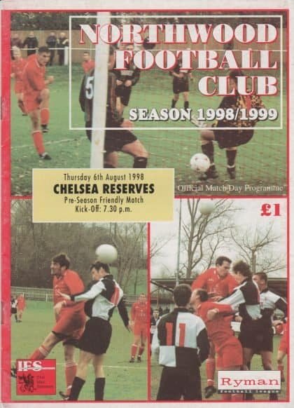 Northwood v Chelsea Reserves  06-Aug-1998