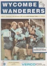 Wycombe Wanderers v Cheltenham Town 26-Dec-1990