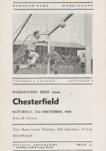 Workington v Chesterfield 21-Dec-1968