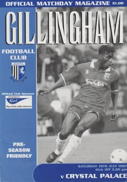 Gillingham v Crystal Palace  19-Jul-1997