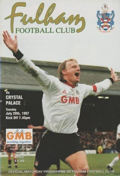 Fulham v Crystal Palace 29-Jul-1997
