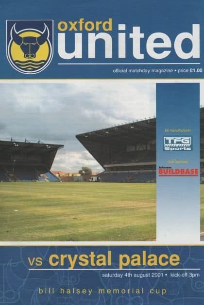 Oxford United v Crystal Palace  04-Aug-2001