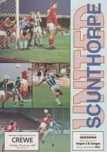 Scunthorpe United v Crewe Alexandra 14-Jan-1989