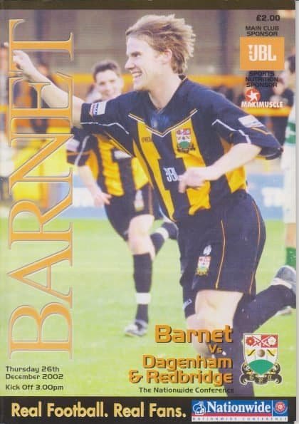 Barnet v Dagenham & Redbridge 26-Dec-2002