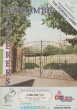Wycombe Wanderers v Darlington 02-Sep-1989