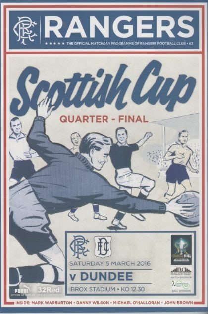 Glasgow Rangers v Dundee  05-Mar-2016