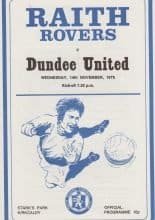 Raith Rovers v Dundee United 14-Nov-1979