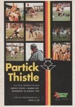Partick Thistle v Dundee United 05-Aug-1992