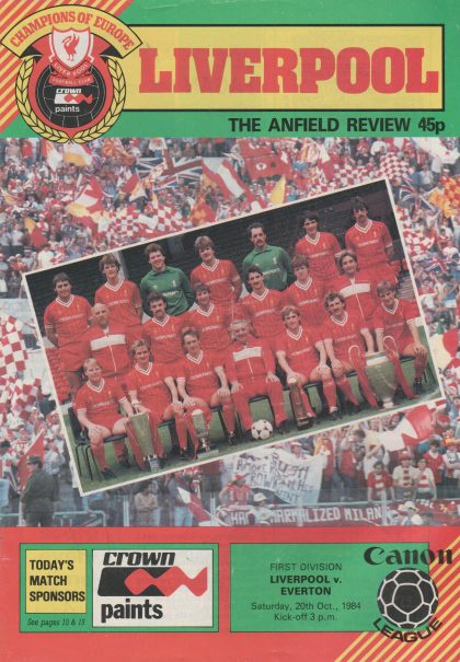 Liverpool v Everton 20-Oct-1984