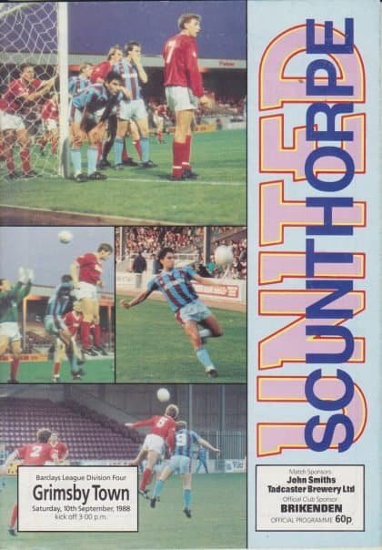 Scunthorpe United v Grimsby Town 10-Sep-1988