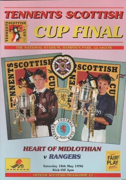 Heart of Midlothian v Glasgow Rangers  18-May-1996