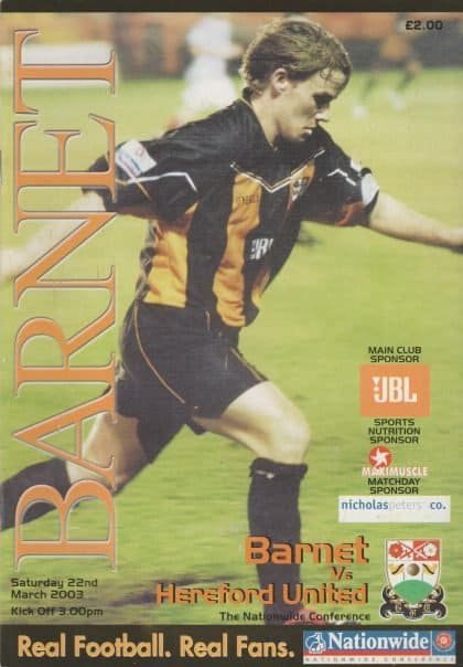 Barnet v Hereford United 22-Mar-2003