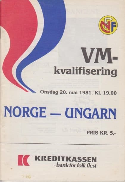 Norway v Hungary 20-May-1981