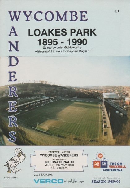 Wycombe Wanderers v Martin O'Neill's International XI  07-May-1990