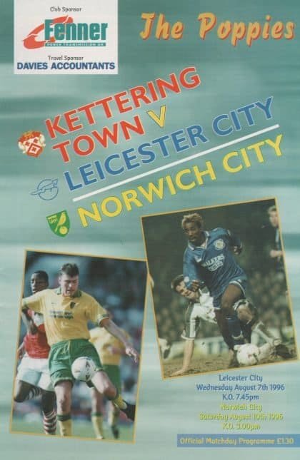 Kettering Town v Leicester City  07-Aug-1996