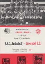 Anderlecht v Liverpool   01-Dec-1978