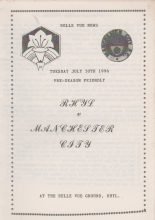 Rhyl v Manchester City 30-Jul-1996