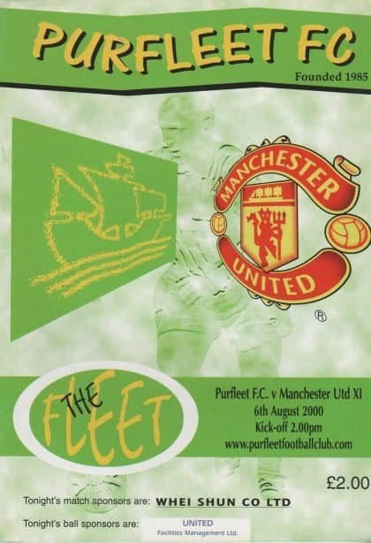 Purfleet v Manchester United  06-Aug-2000