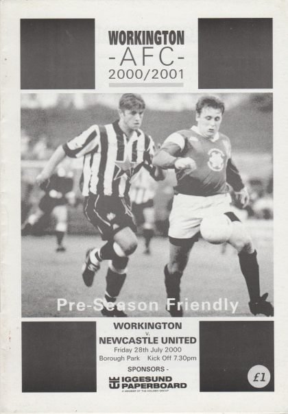 Workington v Newcastle United 28-Jul-2000