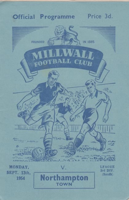 Millwall v Northampton Town  13-Sep-1954