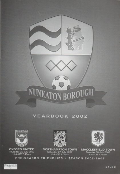 Nuneaton Borough v Northampton Town 27-Jul-2002