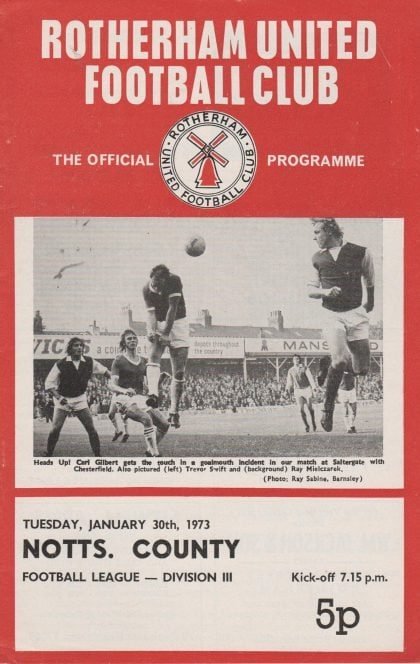 Rotherham United v Notts County 30-Jan-1973