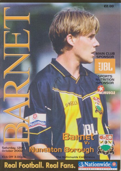 Barnet v Nuneaton Borough   12-Oct-2002