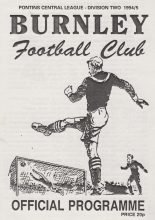 Burnley Reserves v Oldham Athletic  Reserves 06-May-1995