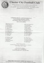 Chester City v Leyton Orient   28-Dec-1999