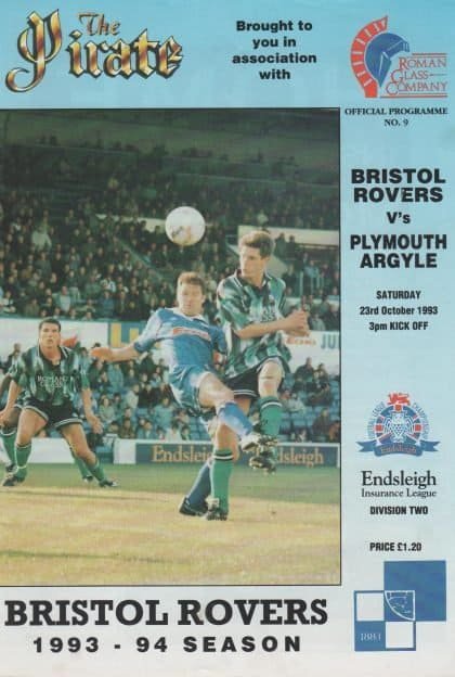 Bristol Rovers v Plymouth Argyle 23-Oct-1993